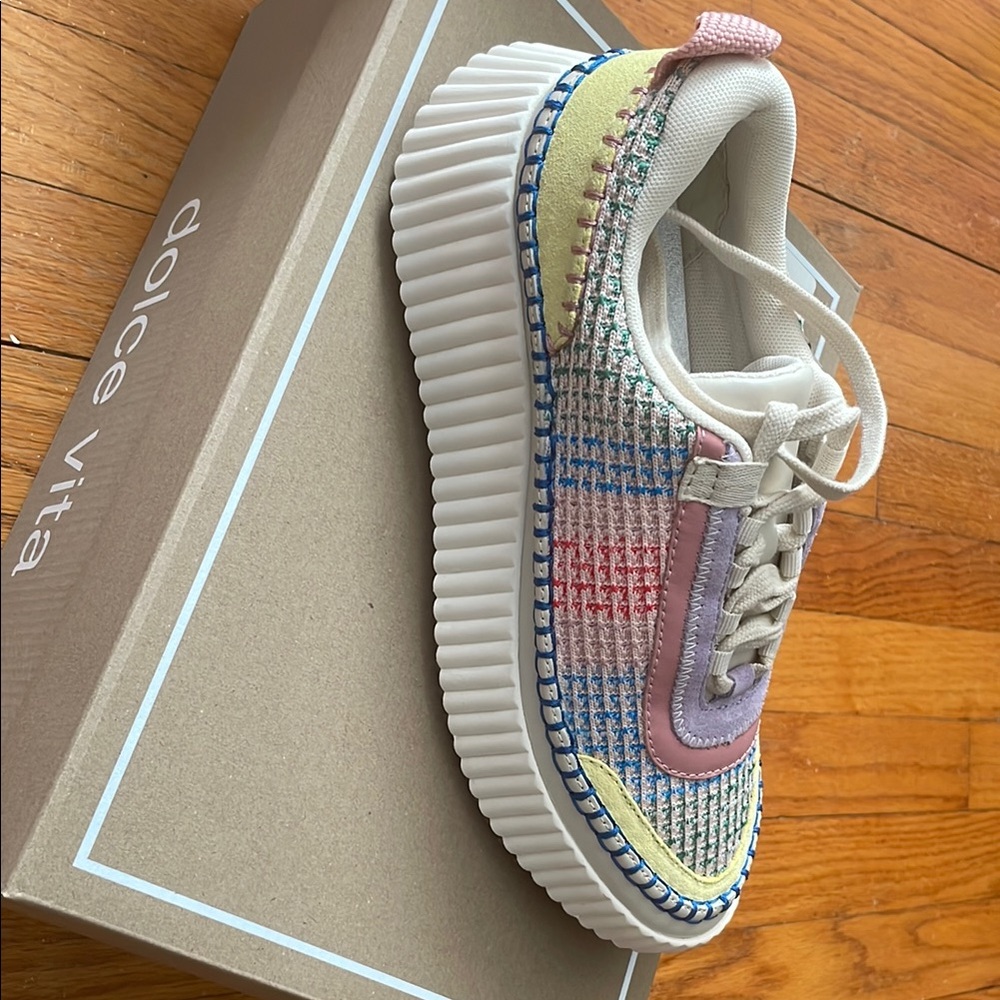 Dolce Vita Colorful Woven Platform Sneakers. New , never worn, still in box.